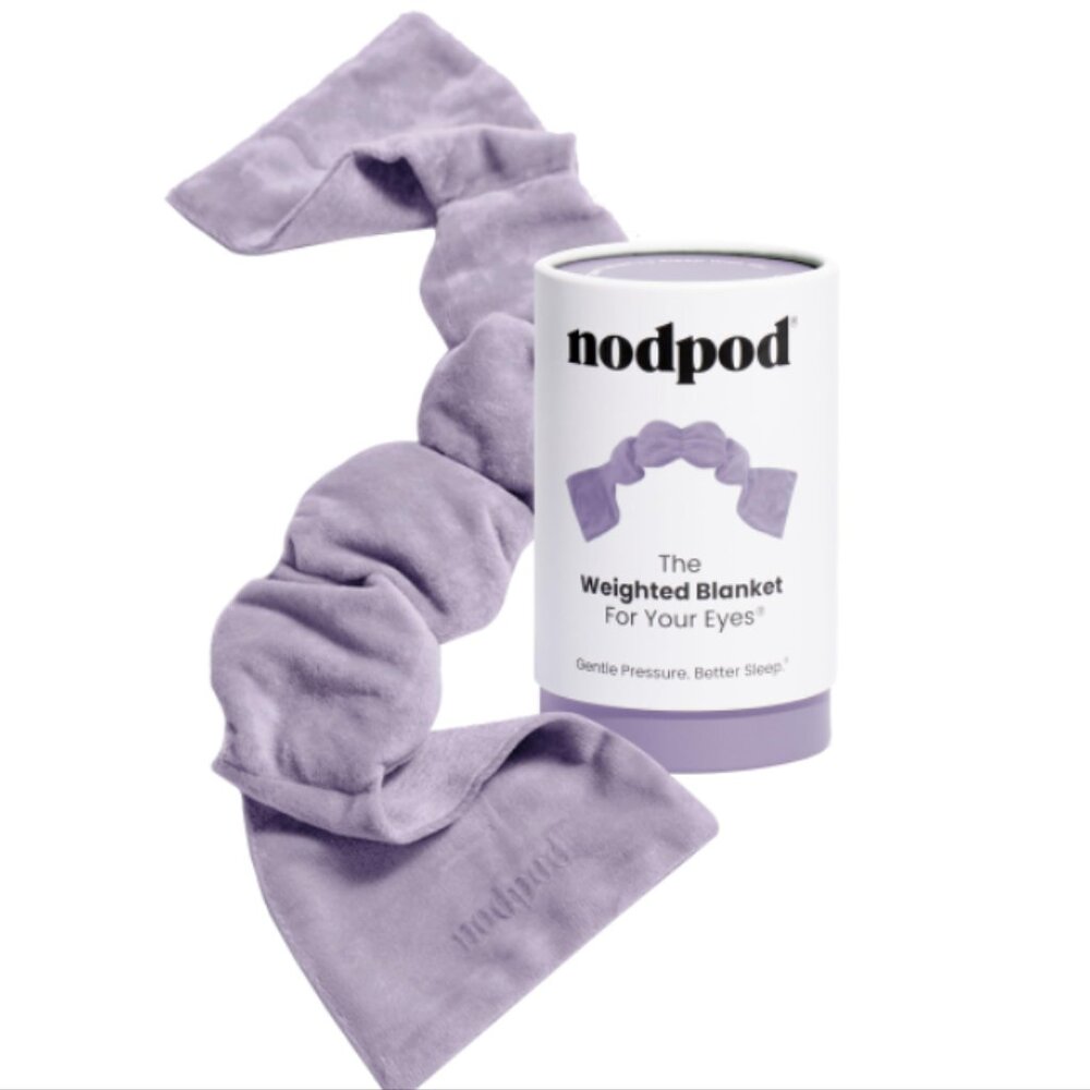 nodpod Lavender Weighted Eye Blanket - Gentle Pressure Sleep Aid